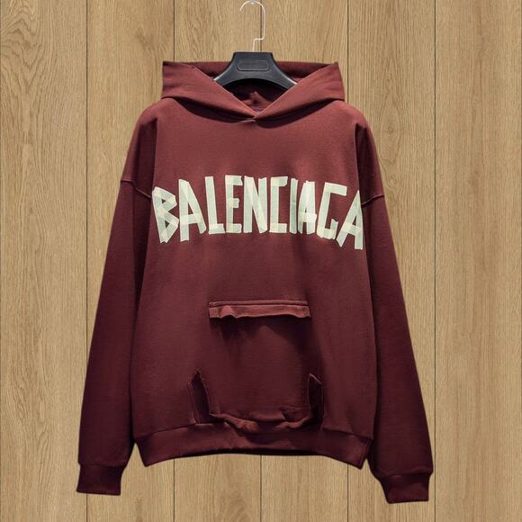 Classic Balenciaga Hoodie Red - Picture 1 of 4